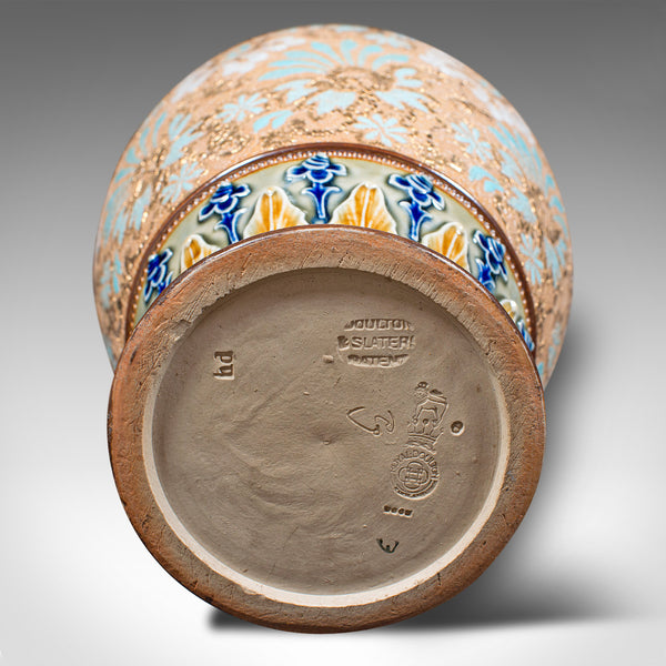 Antique Decorative Vase, English, Ceramic, Display, Art Nouveau, Edwardian, 1910