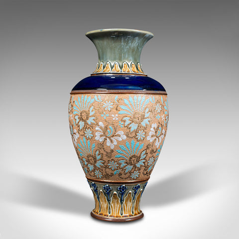 Antique Decorative Vase, English, Ceramic, Display, Art Nouveau, Edwardian, 1910