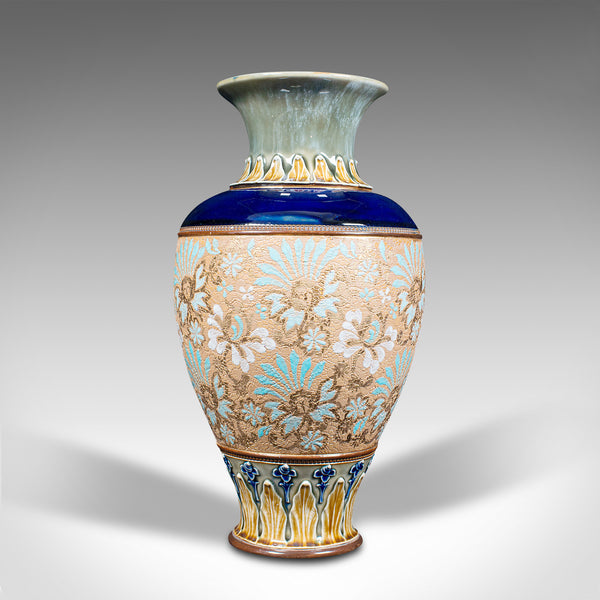 Antique Decorative Vase, English, Ceramic, Display, Art Nouveau, Edwardian, 1910