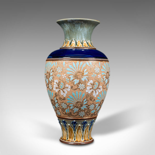 Antique Decorative Vase, English, Ceramic, Display, Art Nouveau, Edwardian, 1910