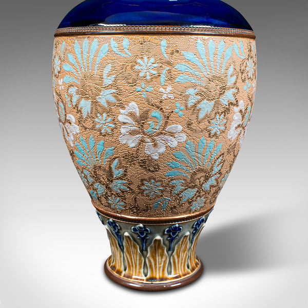 Antique Decorative Vase, English, Ceramic, Display, Art Nouveau, Edwardian, 1910