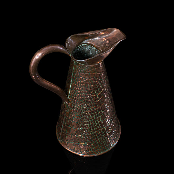 Antique Serving Ewer, English, Copper, Jug, Decorative, Arts & Crafts, Victorian