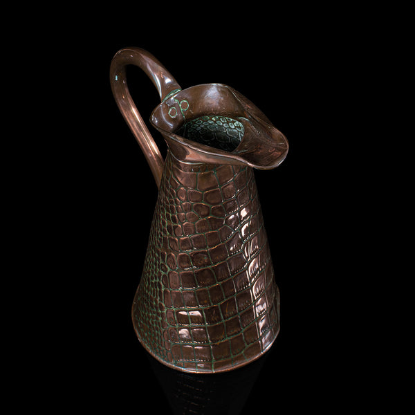 Antique Serving Ewer, English, Copper, Jug, Decorative, Arts & Crafts, Victorian