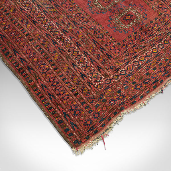 Antique Turkoman Rug, Middle Eastern, Woven Dozar, Decorative Carpet, Circa 1920