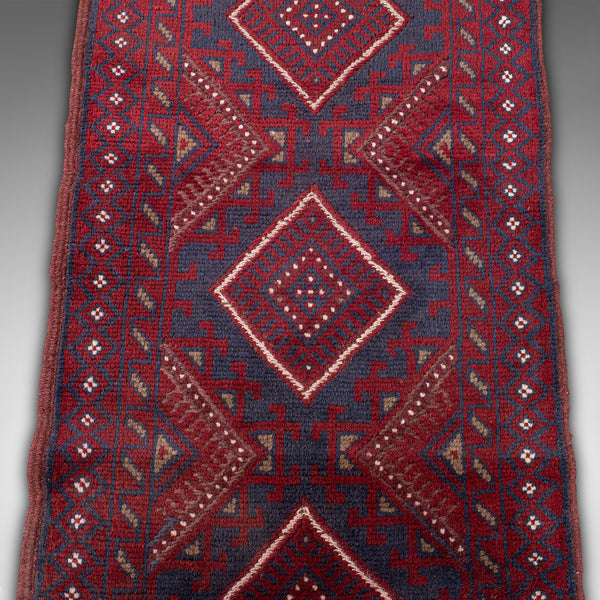Long Vintage Meshwani Runner, Caucasian, Decorative Rug, Reception Hall Carpet