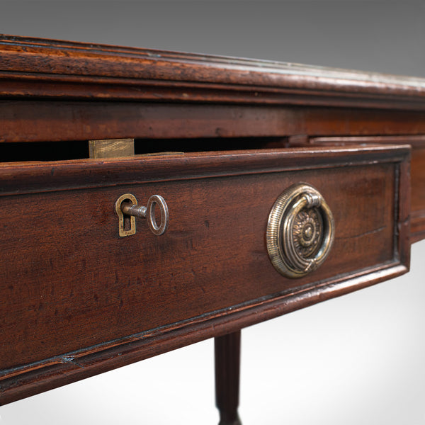 Antique Correspondence Desk, English, Mahogany, Writing Table, Regency, C.1820
