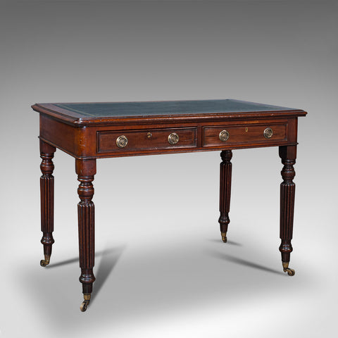 Antique Correspondence Desk, English, Mahogany, Writing Table, Regency, C.1820