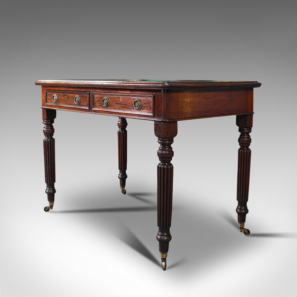 Antique Correspondence Desk, English, Mahogany, Writing Table, Regency, C.1820