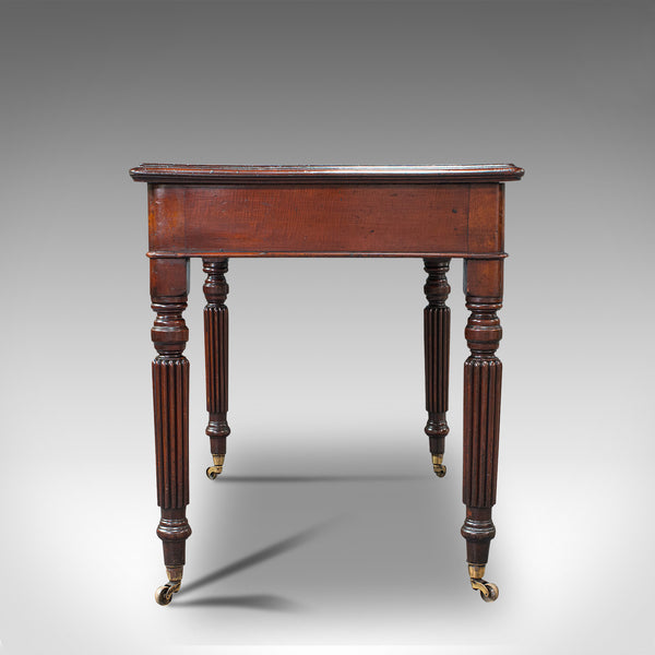 Antique Correspondence Desk, English, Mahogany, Writing Table, Regency, C.1820