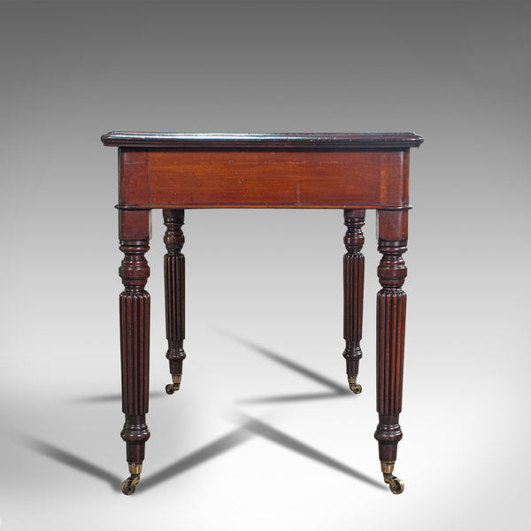 Antique Correspondence Desk, English, Mahogany, Writing Table, Regency, C.1820