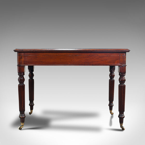 Antique Correspondence Desk, English, Mahogany, Writing Table, Regency, C.1820