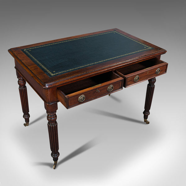Antique Correspondence Desk, English, Mahogany, Writing Table, Regency, C.1820