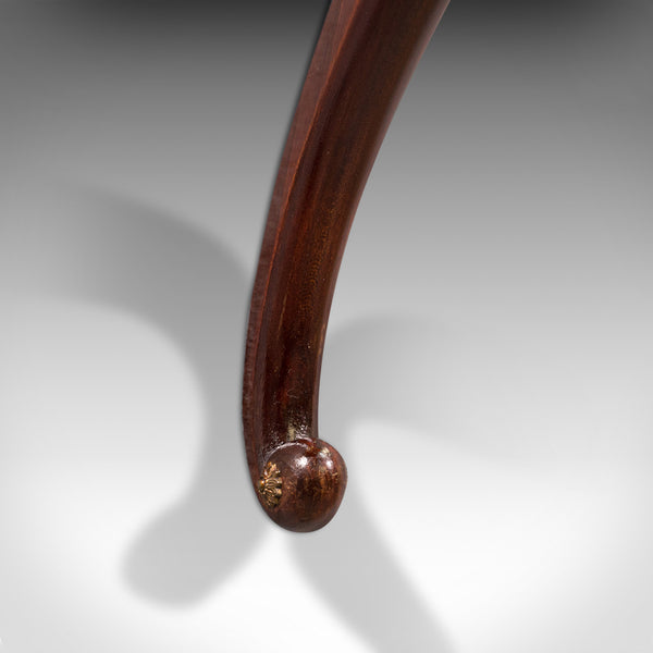 Vintage Console Table, French, Mahogany, Marble, Wall, Art Deco, Shelf, C.1940
