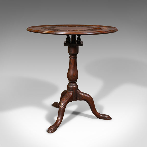 Antique Occasional Table, English, Walnut, Tilt Top, James Shoolbred, Victorian