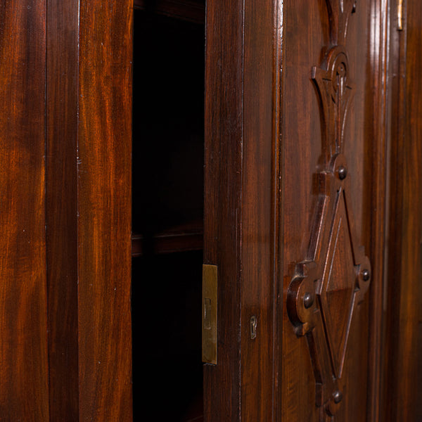 Huge, 15' Long Antique Glazed Bookcase, English, Mahogany, Victorian, Circa 1880