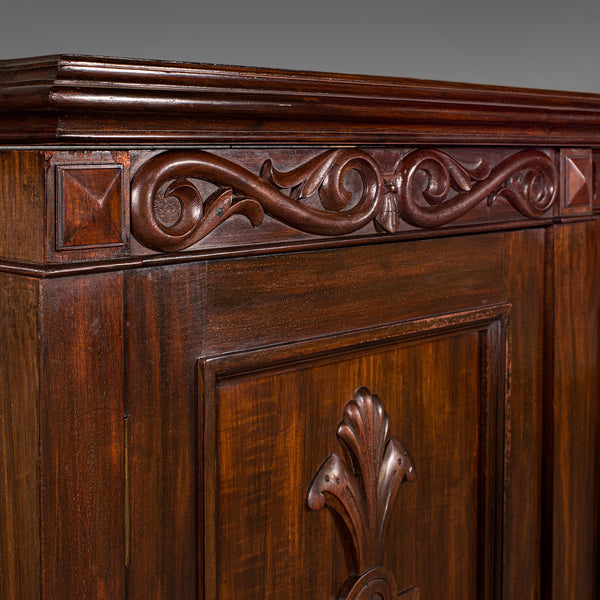 Huge, 15' Long Antique Glazed Bookcase, English, Mahogany, Victorian, Circa 1880
