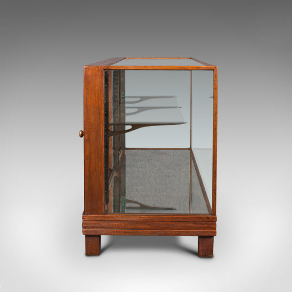 Antique Haberdasher's Display Cabinet, English, Mahogany, Showcase, Edwardian