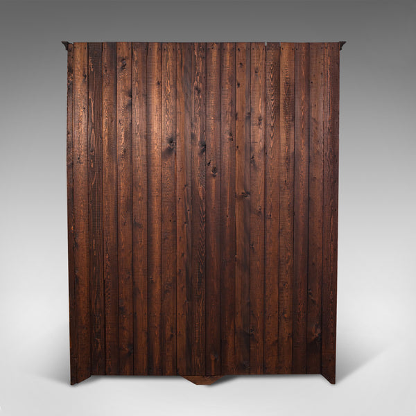 Large Vintage Bookcase, English, Oak, Bookshelf, Cabinet, Mid 20th Century, 1950