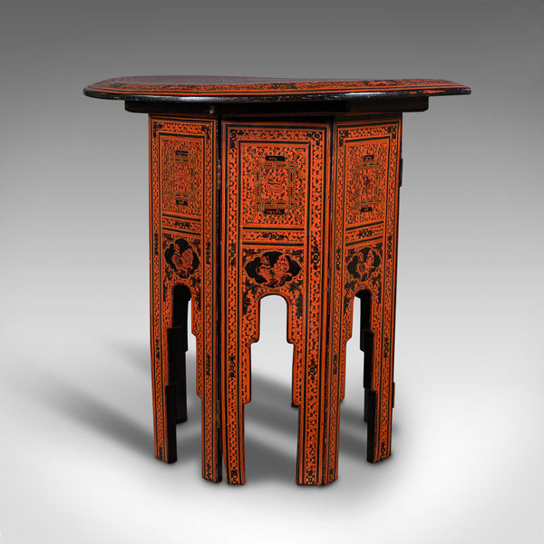 Antique Occasional Table, Oriental, Coffee, Lamp, Stand, Victorian, Circa 1850