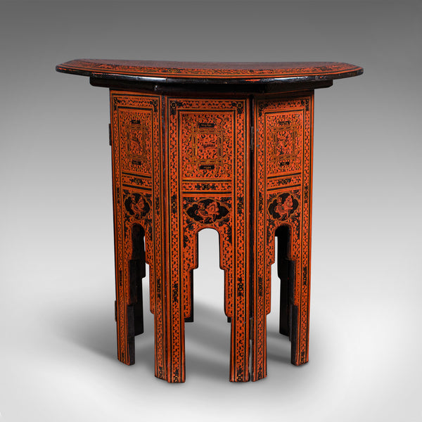 Antique Occasional Table, Oriental, Coffee, Lamp, Stand, Victorian, Circa 1850