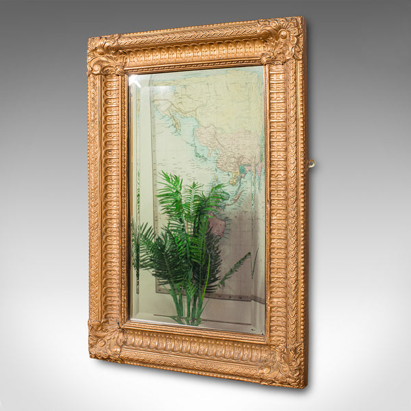 Vintage Wall Mirror, English, Gilt Metal, Classical Revival, Art Deco, C.1930