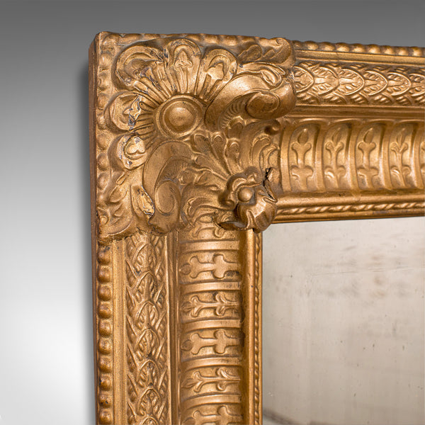 Vintage Wall Mirror, English, Gilt Metal, Classical Revival, Art Deco, C.1930