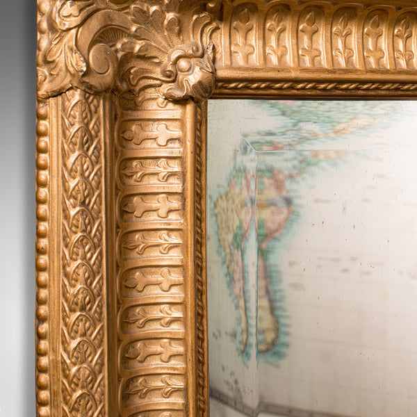 Vintage Wall Mirror, English, Gilt Metal, Classical Revival, Art Deco, C.1930