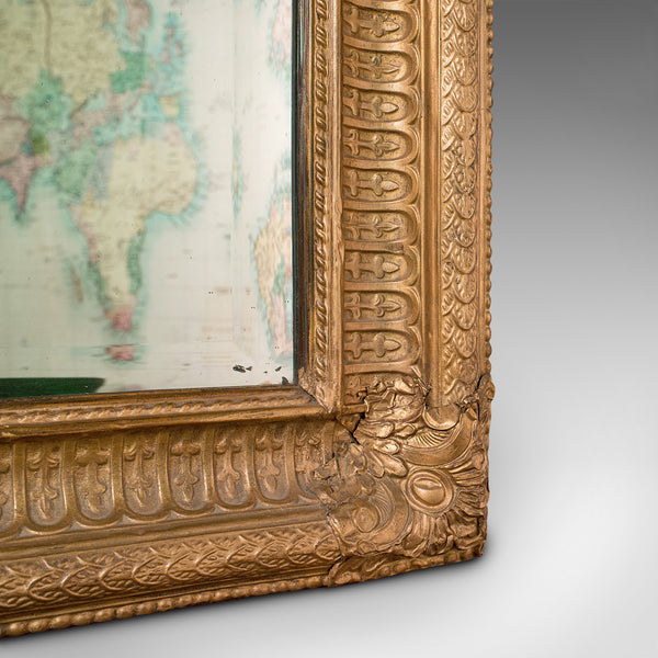 Vintage Wall Mirror, English, Gilt Metal, Classical Revival, Art Deco, C.1930