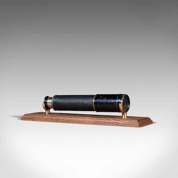 Antique Three Draw Telescope, English, Brass, Terrestrial, Ross, Edwardian, 1910