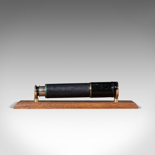 Antique Three Draw Telescope, English, Brass, Terrestrial, Ross, Edwardian, 1910