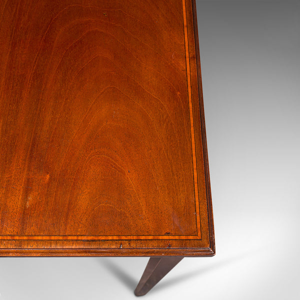 Antique Fold Over Card Table, English, Mahogany, Games, Occasional, Edwardian