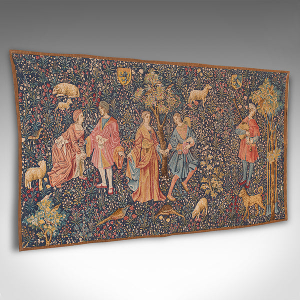 Large Antique Decorative Tapestry, French, Needlepoint, Wall Covering, Edwardian