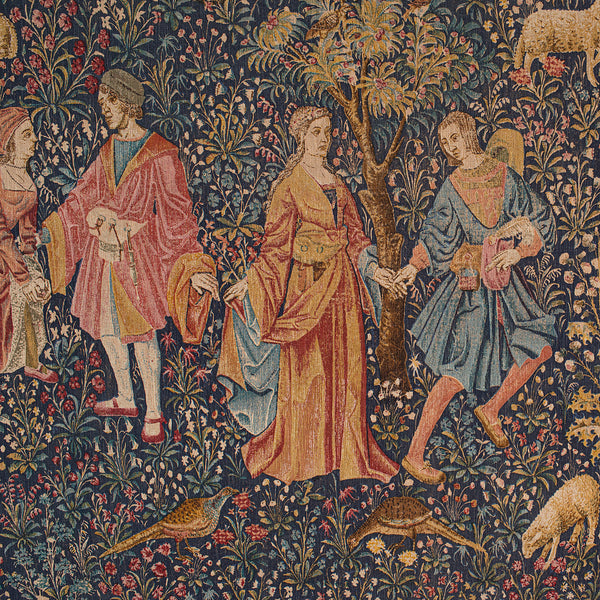 Large Antique Decorative Tapestry, French, Needlepoint, Wall Covering, Edwardian