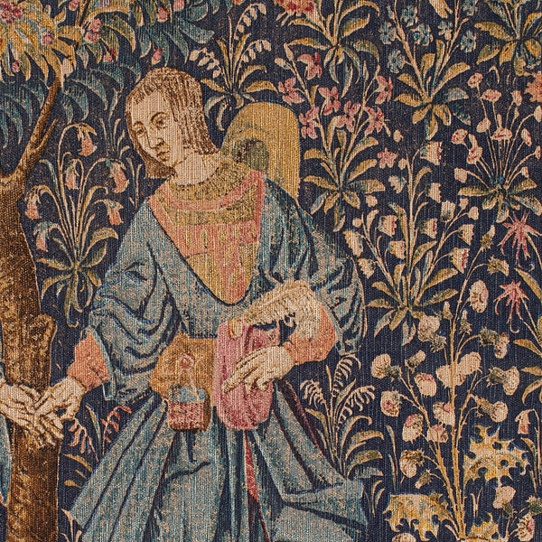 Large Antique Decorative Tapestry, French, Needlepoint, Wall Covering, Edwardian