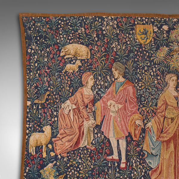 Large Antique Decorative Tapestry, French, Needlepoint, Wall Covering, Edwardian
