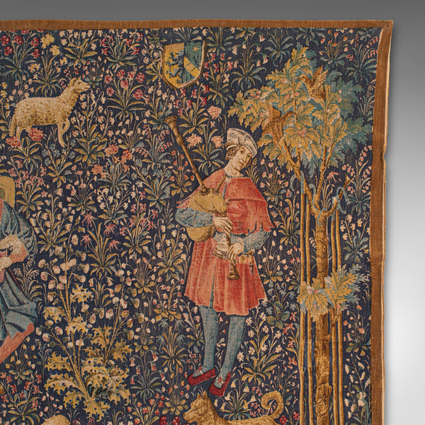 Large Antique Decorative Tapestry, French, Needlepoint, Wall Covering, Edwardian