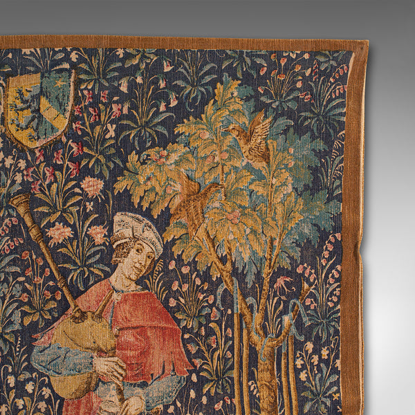 Large Antique Decorative Tapestry, French, Needlepoint, Wall Covering, Edwardian