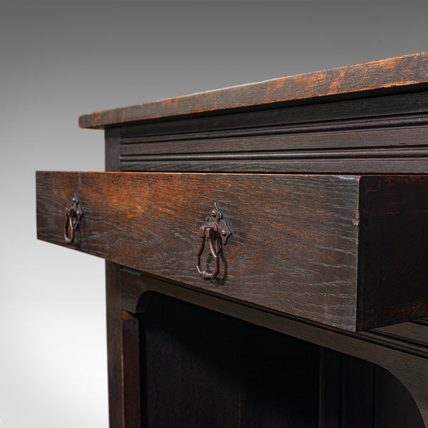 Large Antique Housekeeper's Cabinet, Dresser, Arts & Crafts, After Liberty, 1910