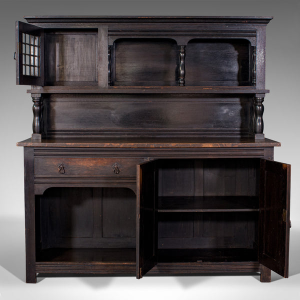 Large Antique Housekeeper's Cabinet, Dresser, Arts & Crafts, After Liberty, 1910