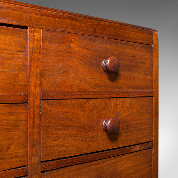 Antique Butler's Cabinet, English, Walnut, Estate, Chest of Drawers, Victorian