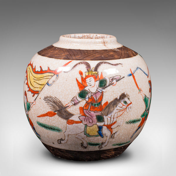 Small Antique Flower Vase, Japanese, Ceramic, Posy Urn, Edo Period, Circa 1850
