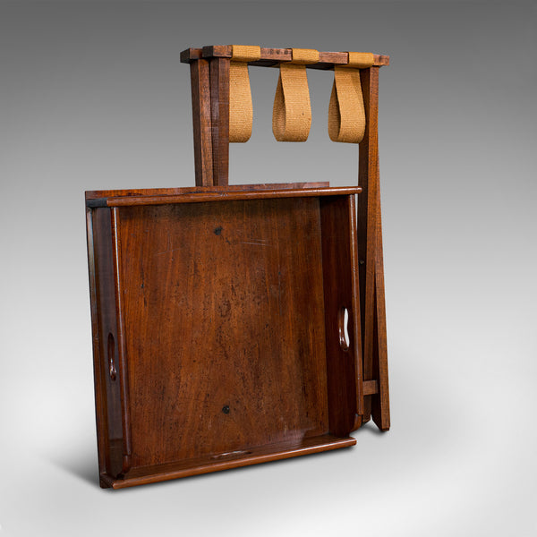 Antique Butler's Stand, English, Mahogany, Serving Tray, Rest, Victorian, C.1900
