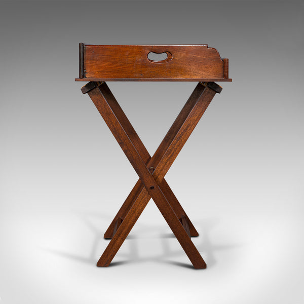 Antique Butler's Stand, English, Mahogany, Serving Tray, Rest, Victorian, C.1900