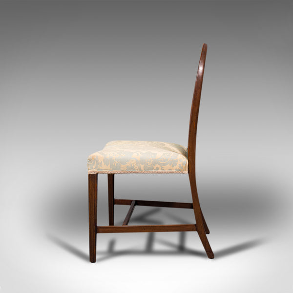 Pair Of, Antique Hepplewhite Revival Side Chairs, English, Seat, Victorian, 1890