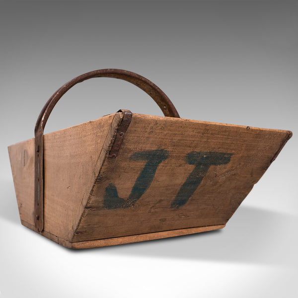 Antique Garden Trug, English, Pine, Horticulture Basket, Victorian, Circa 1900