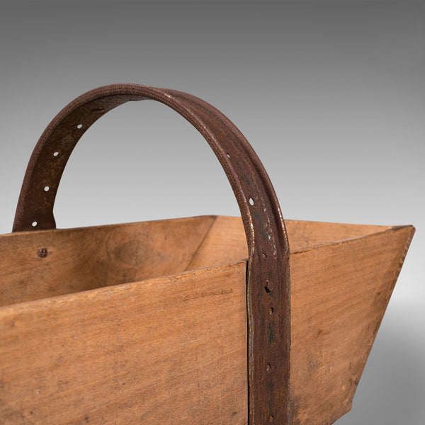 Antique Garden Trug, English, Pine, Horticulture Basket, Victorian, Circa 1900