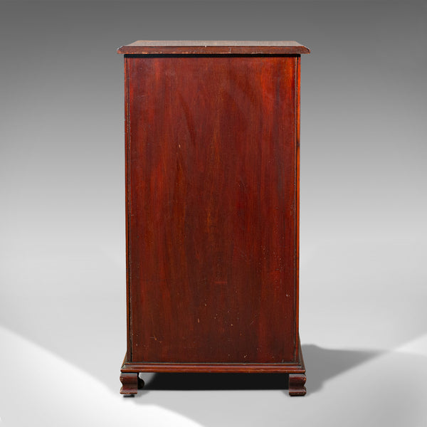 Antique Music Cabinet, English, Rosewood, Display Case, Inlay, Victorian, C.1870