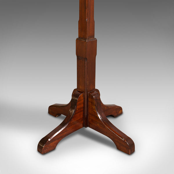 Antique Coat Stand, English, Mahogany, Brass, Hallway Hat Rack, Edwardian, 1910