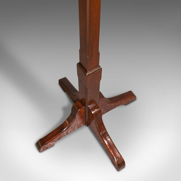 Antique Coat Stand, English, Mahogany, Brass, Hallway Hat Rack, Edwardian, 1910