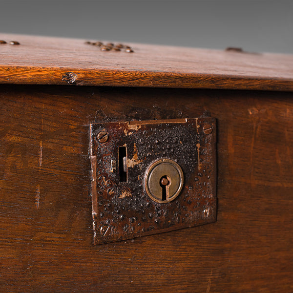 Antique Verger's Table Top Desk, English, Oak, Ecclesiastical, William III, 1700